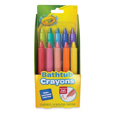 Crayola Bathtub Crayons - Front of package of 10 retractable Crayons
