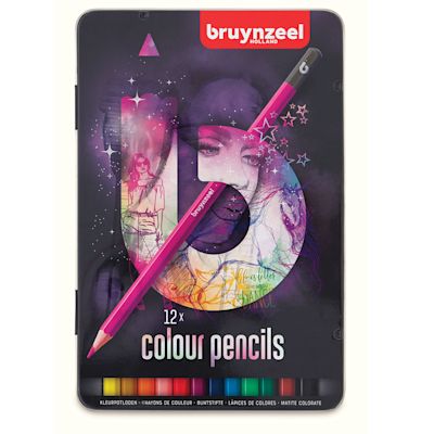 Bruynzeel Colored Pencil Sets - Front of package of 12 pc Pencil Set