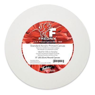 Fredrix Profile Cotton Canvas - 8", Round