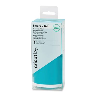 Cricut Joy Removable Smart Vinyl - Aqua, 5-1/2" x 10 ft, Roll (In packaging)