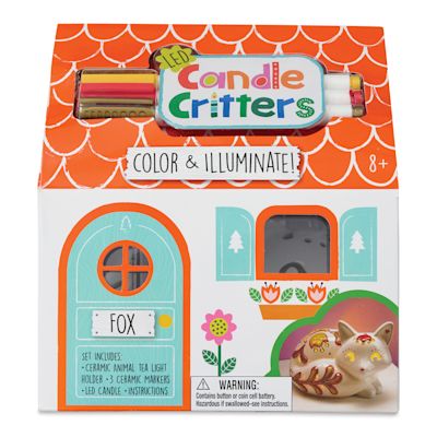 Bright Stripes LED Candle Critters Kit - Fox