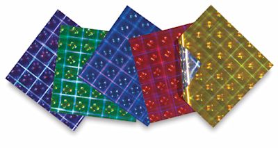 Hologram Origami Project Paper - Assorted color sheets in fan