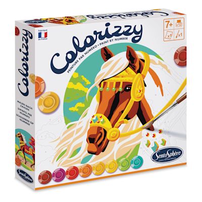 Sentosphere Colorizzy Paint By Number Kit- Horses, Box