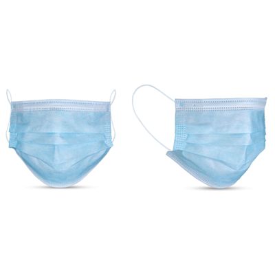 SAS Safety Disposable Face Mask - Blue, Package of 10 (Shown out of packaging)