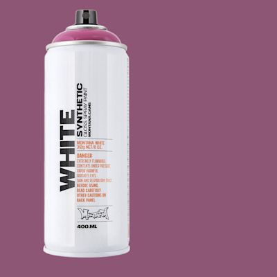 Montana White Spray Paint - Phantom, 400 ml, Spray Can with Swatch