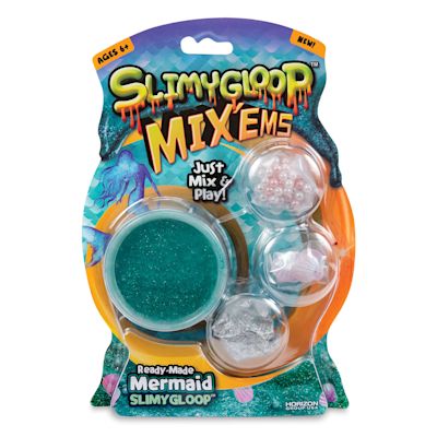 SlimyGloop Mix’Ems - Front of blister package of Mermaid Mix'Ems
