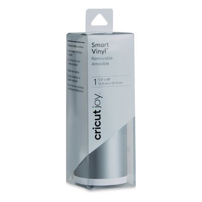 Cricut Joy Removable Smart Vinyl - Silver, 5-1/2" x 48", Roll (In packaging)