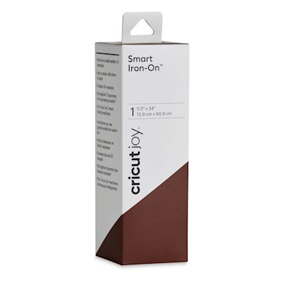 Cricut Joy Smart Iron-On - Brown, 5-1/2" x 24", Roll (In packaging)