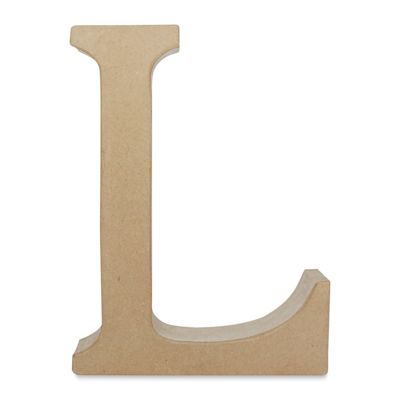 DecoPatch Paper Mache Funny Letter - L, Uppercase, 8-1/2" W x 12" H x 2" D