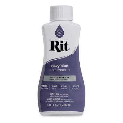 Rit Liquid Dye - Navy Blue, 8 oz (Bottle)
