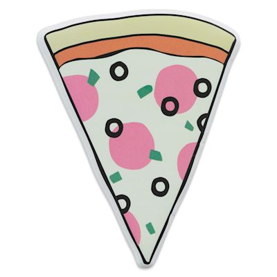 Pipsticks Big Puffy Sticker - Pizza (out of packaging)