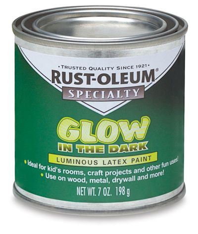 Rust-Oleum Glow-In-The-Dark Brush-on Paint - Front view of Can