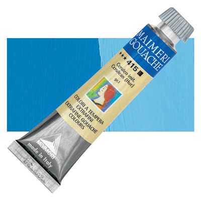 Maimeri Artist Gouache - Cerulean Blue Hue, 20 ml tube