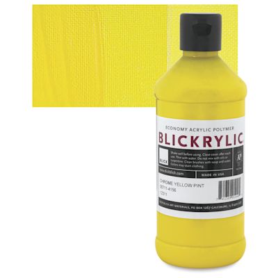 Blickrylic Student Acrylics - Chrome Yellow, Pint