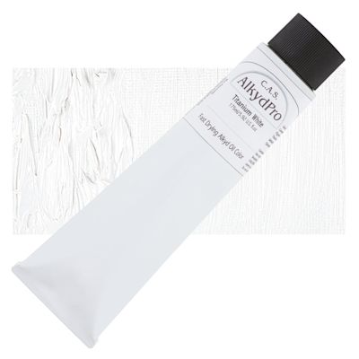 CAS AlkydPro Fast-Drying Alkyd Oil Color - Titanium White, 175 ml tube