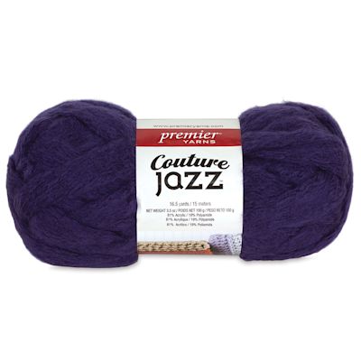 Premier Yarn Couture Jazz Yarn - Single skein of Amethyst color shown