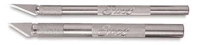 Excel Blade Hobby Knives - K1 and K2 knives shown horizontally
