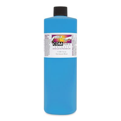 Iwata Com-Art Airbrush Color - 16 oz, Opaque Azure Blue