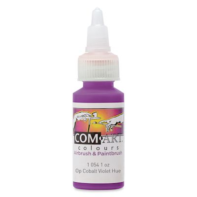 Iwata Com-Art Airbrush Color - 1 oz, Opaque Cobalt Violet Hue, 1 oz
