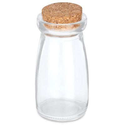 Craft Decor Glass Jar - Cork Lid, 4" H x 2" W