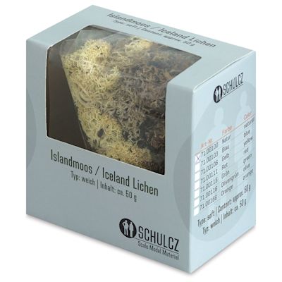 Schulcz Scale Model Foliage - Icelandic Lichen Moss, Natural, 50 g (front of box)