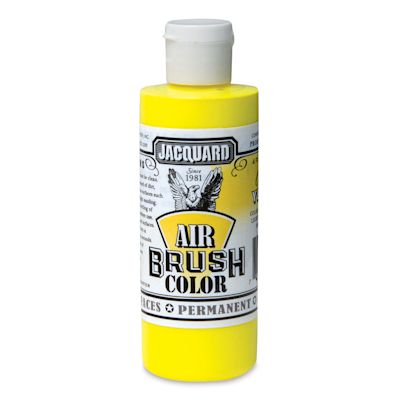 Jacquard Airbrush Paint - 4 oz, Fluorescent Yellow