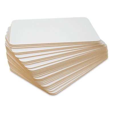 MasterVision Dry Erase Double-Sided Lap Boards - 9" x 12", Package of 30