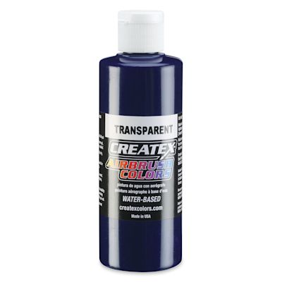 Createx Airbrush Color - 4 oz, Transparent Deep Blue