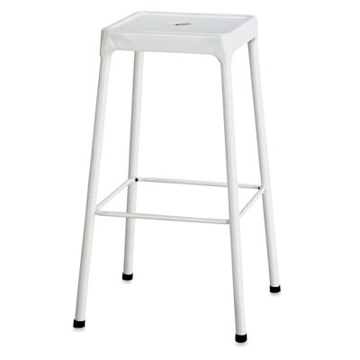 Safco Steel Bar Stool - White