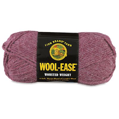 Lion Brand Wool-Ease Yarn - Dark Rose Heather