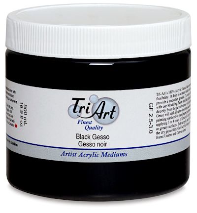Black Acrylic Gesso