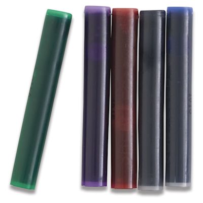 Sheaffer Skrip Ink Cartridges - 5 Assorted Color Cartridges shown upright