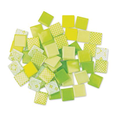 Mosaic Mercantile Patchwork Tiles - Lemon/Lime, 3 lb