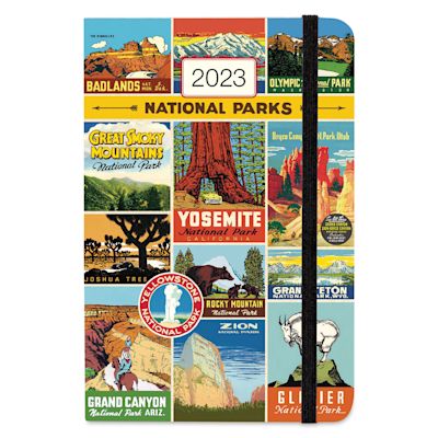 Cavallini 2023 Weekly Planner - National Parks (Front cover)