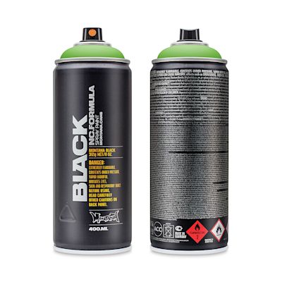 Montana Black Spray Paint - Power Green, 400 ml can