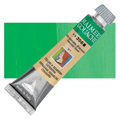 Maimeri Artist Gouache - Emerald Green, 20 ml tube