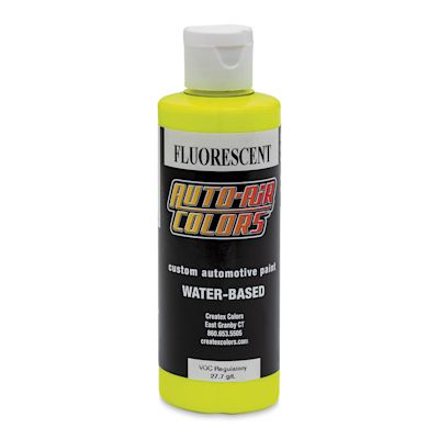 Createx Auto Air Color - 4 oz, Fluorescent Hot Yellow