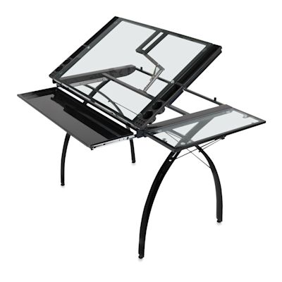 Studio Designs Futura Craft Station With Folding Shelf - Black