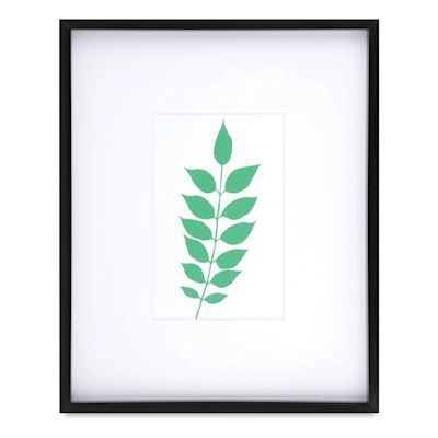 Blick Modern Gallery Frame - 8" x 10" w/4" x 6" Opening, Black