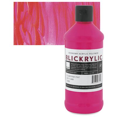 Blickrylic Student Acrylics - Fluorescent Pink, Pint