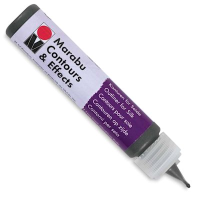 Marabu Contour and Effects Outliner - Metallic Anthracite, 25 ml