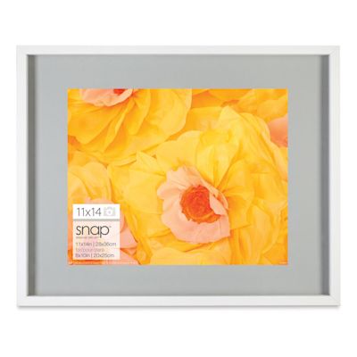 Nielsen Bainbridge Snap Float Frame - White, 11" x 14" Landscape Frame