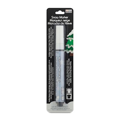 Marvy Decofabric Paint Marker - Snow Marker