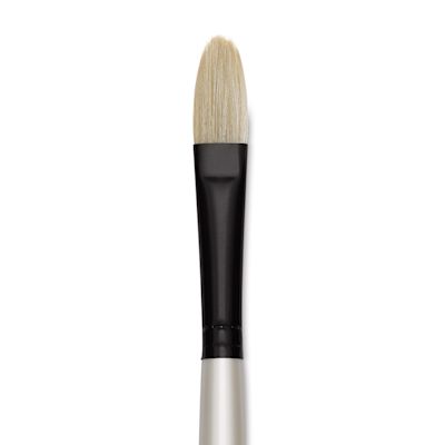 Robert Simmons Simply Simmons Chungking Hog Bristle Brush - Filbert, Long Handle, Size 8