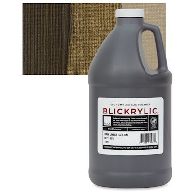 Blickrylic Student Acrylics - Raw Umber, Half Gallon