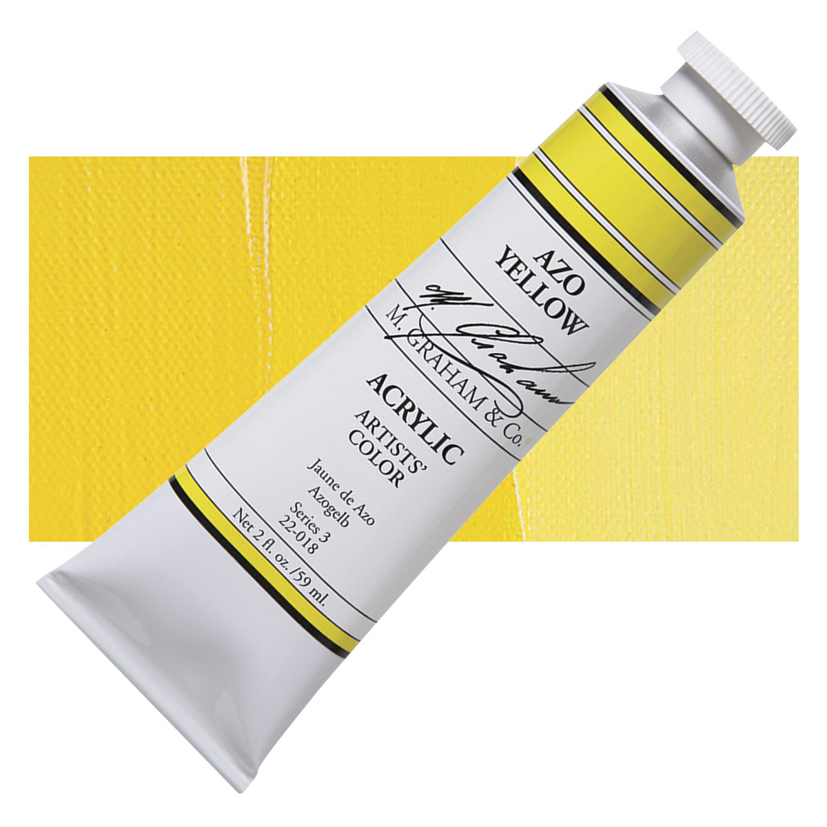 M Graham Artists Acrylics Azo Yellow Oz Tube Blick Art Materials