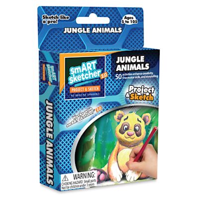 Flycatcher smART Sketcher 2.0 Creativity Pack - Front of package of Jungle Animals pack