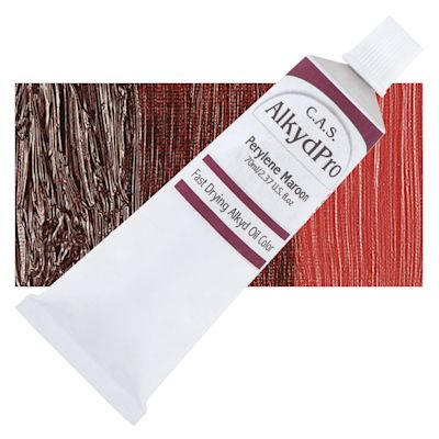 CAS AlkydPro Fast-Drying Alkyd Oil Color - Perylene Maroon, 70 ml tube