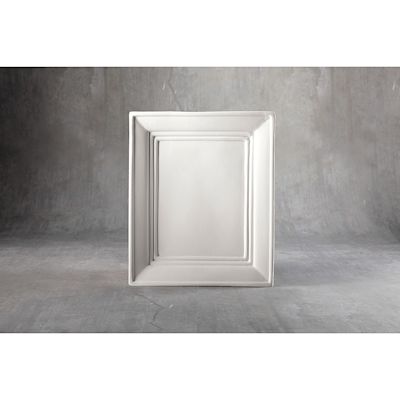 Duncan Oh Four Bisque Frameable Art - Front view, unglazed