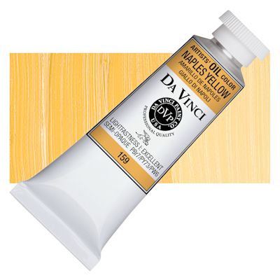 Da Vinci Artists' Oil Color - Naples Yellow, 37 ml Tube